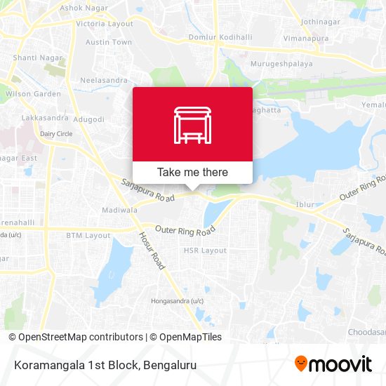 Koramangala 1st Block map