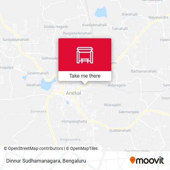 Dinnur Sudhamanagara map