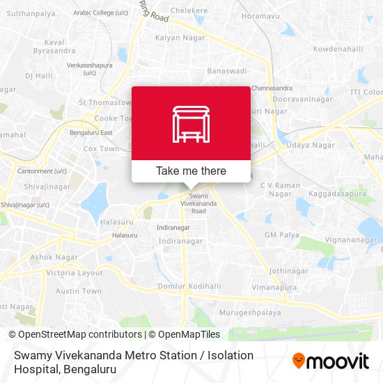 Swamy Vivekananda Metro Station / Isolation Hospital map