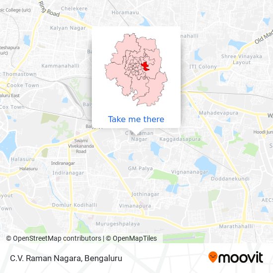 C.V. Raman Nagara map