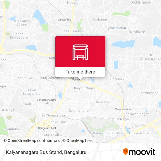 Kalyananagara Bus Stand map