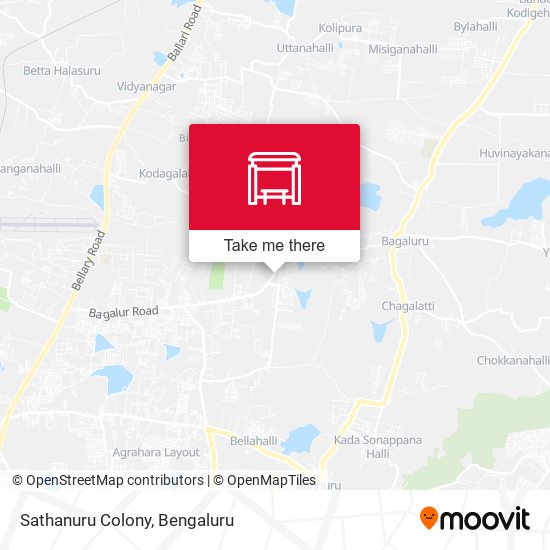 Sathanur Colony map