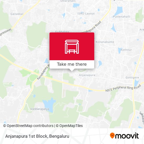 Anjanapura 1st Block map