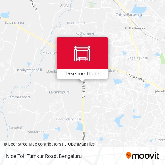 Nice Toll Tumkur Road map