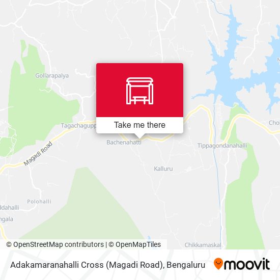 Adakamaranahalli Cross (Magadi Road) map