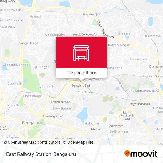 East Railway Station map