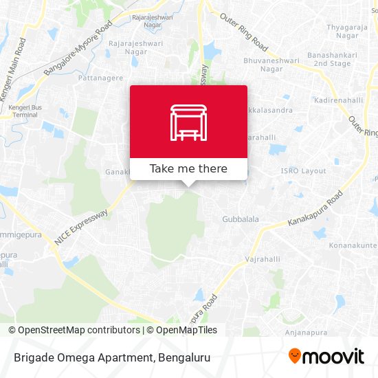 Brigade Omega Apartment map