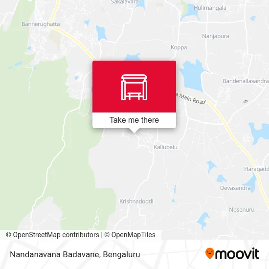 Nandanavana Badavane map