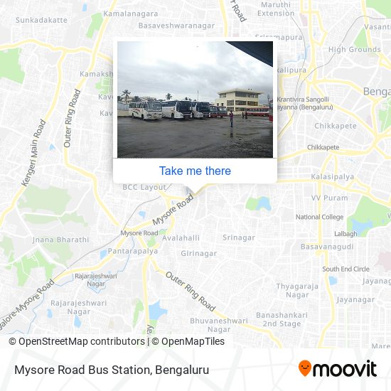 Mysore Road Bus Station map