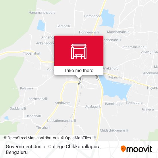 Government Junior College Chikkaballapura map