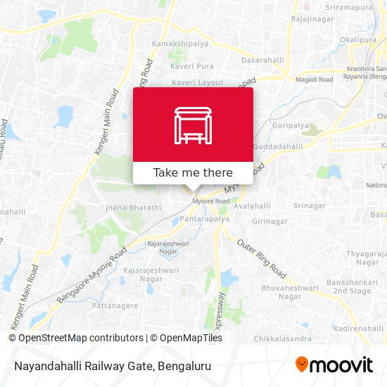 Nayandahalli Railway Gate map