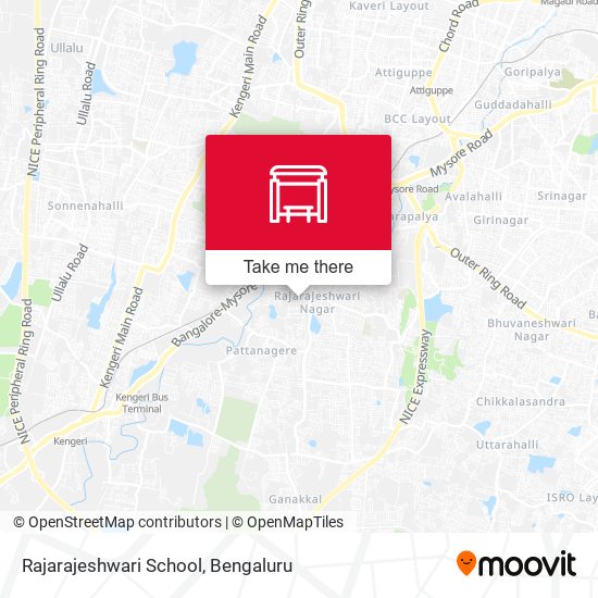 Rajarajeshwari School map