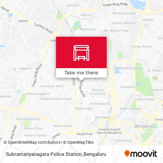 Subramanyanagara Police Station map