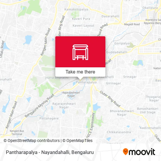 Pantharapalya - Nayandahalli map