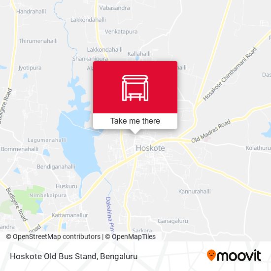 Hoskote Old Bus Stand map