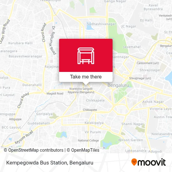 Kempegowda Bus Station map