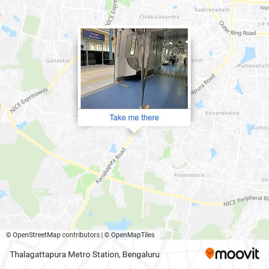 Thalagattapura Metro Station map