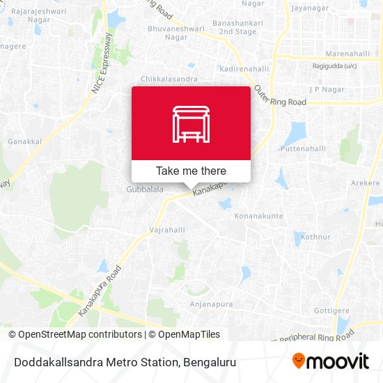 Doddakallsandra Metro Station map