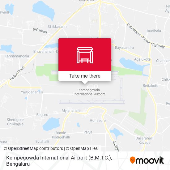 Kempegowda International Airport (B.M.T.C.) map