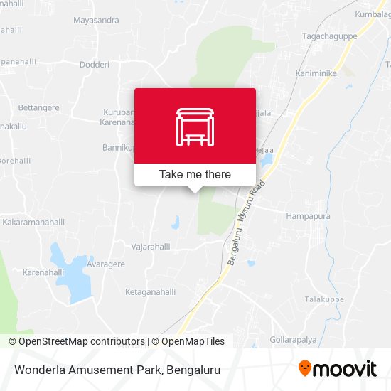 Wonderla Amusement Park map