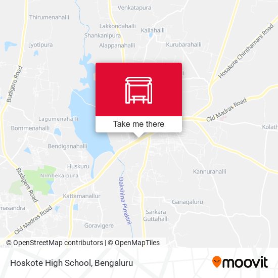 Hoskote High School map