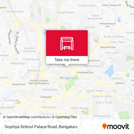 Sophiya School Palace Road map