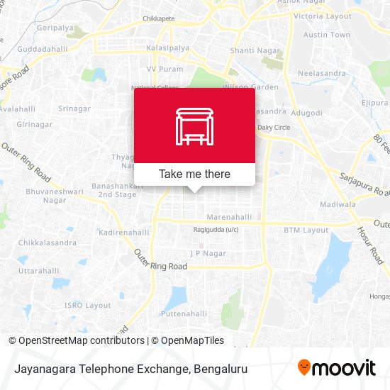 Jayanagara Telephone Exchange map