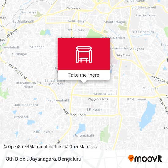 8th Block Jayanagara map