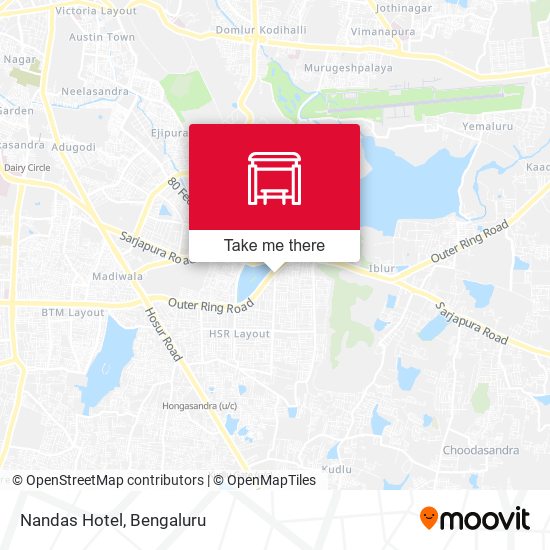 Nandas Hotel map