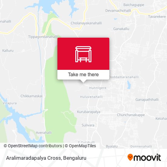 Aralimaradapalya Cross map