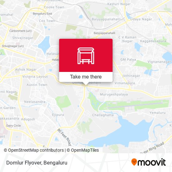 Domlur Flyover map