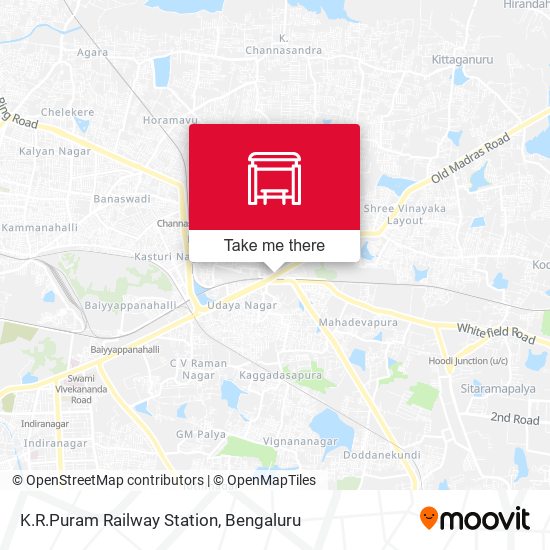 K.R.Puram Railway Station map
