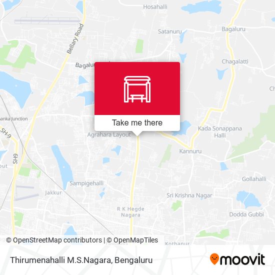 Thirumenahalli M.S.Nagara map