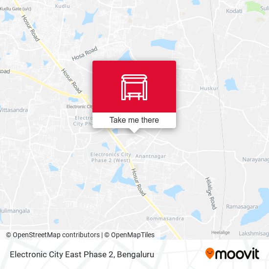 Electronic City East Phase 2 map