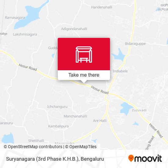 Suryanagara (3rd Phase K.H.B.) map