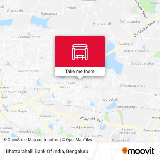 Bhattarahalli Bank Of India map