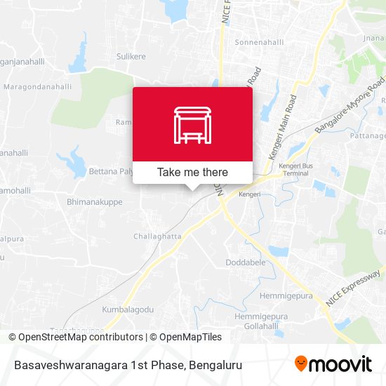 Basaveshwaranagara 1st Phase map