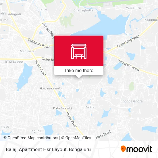 Balaji Apartment Hsr Layout map