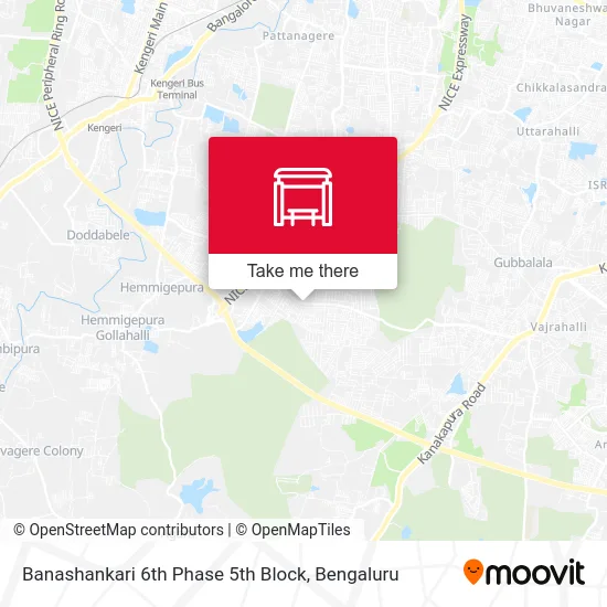Banashankari 6th Phase 5th Block map