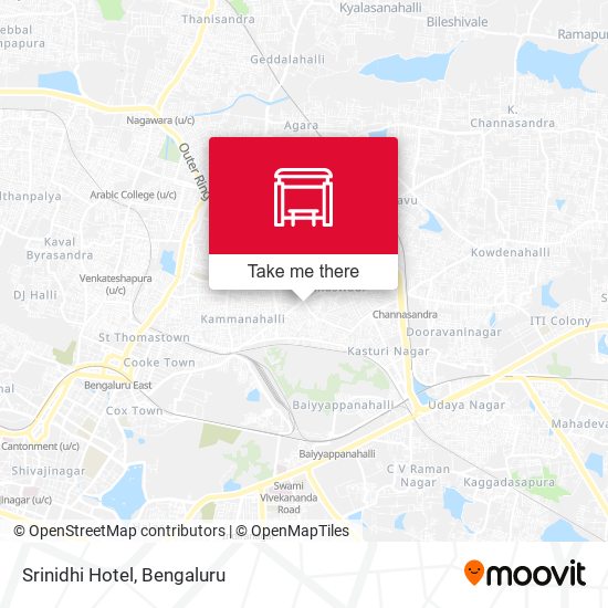 Srinidhi Hotel map