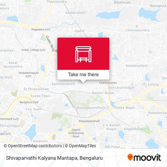 Shivaparvathi Kalyana Mantapa map