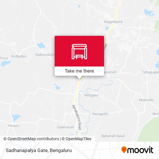 Sadhanapalya Gate map