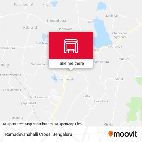 Ramadevanahalli Cross map