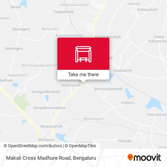 Makali Cross Madhure Road map