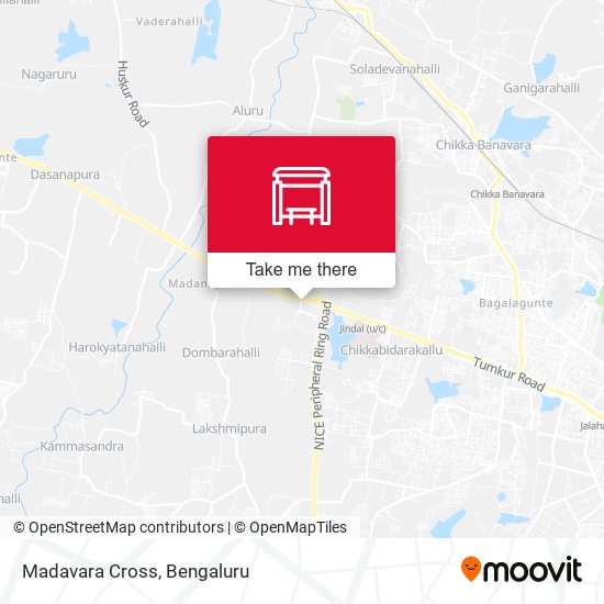 Madavara Cross map