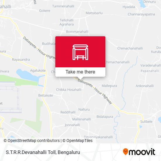 S.T.R.R.Devanahalli Toll map