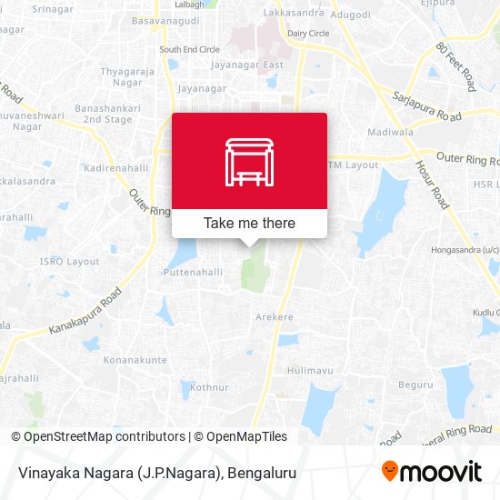 Vinayaka Nagara (J.P.Nagara) map