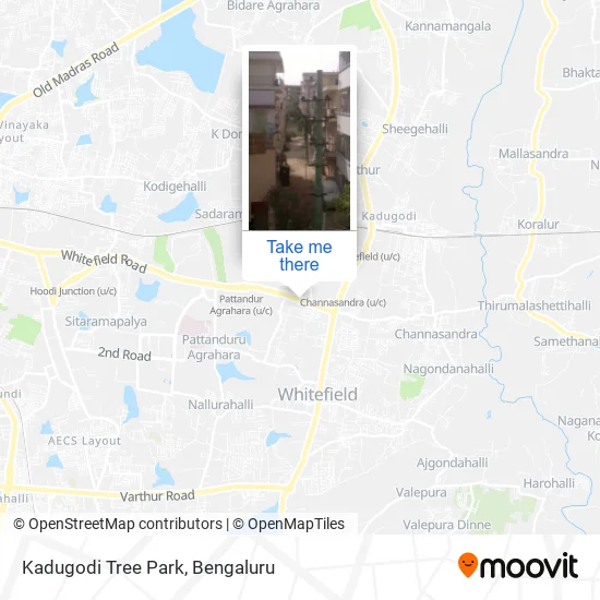 Kadugodi Tree Park map