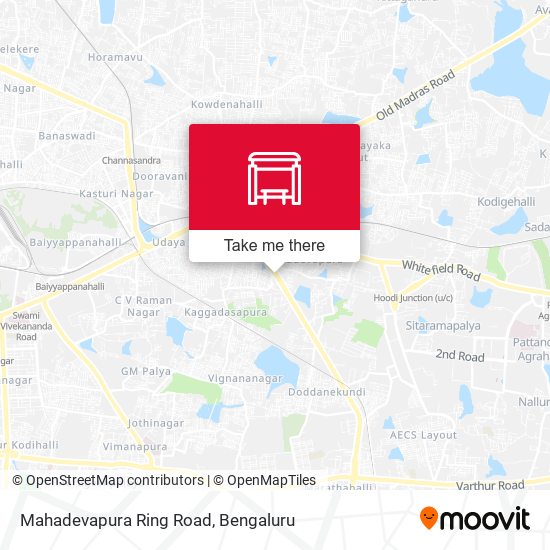 Mahadevapura Ring Road map