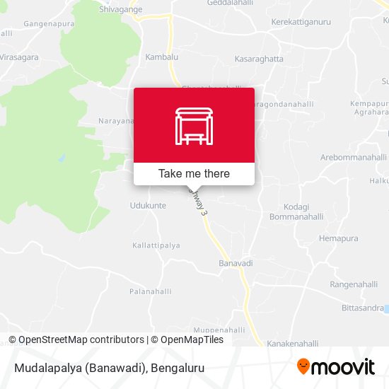 Mudalapalya (Banawadi) map